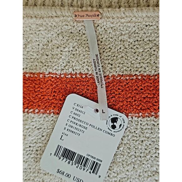 ** NWT** FREE PEOPLE PROSECCO POLLEN SANTA MONICA SLEEVELESS SWEATER VEST size L - Picture 10 of 10